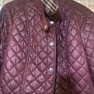 Quilted Rain Nova Check Lining Women’s St. John. Bay - Size Large
